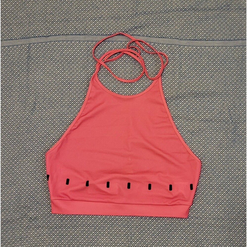 Hot Pink Halter Crop top Size M